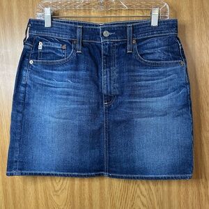 AG Adriano Goldschmied Dark Blue Denim Skirt